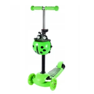 Trotineta Malplay Buburuza Tip Scooter Cu 3 Roti Verde