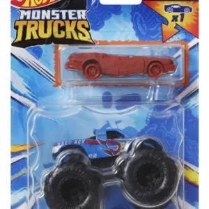 Hot Wheels Monster Truck Si Masinuta Metalica Race Ace