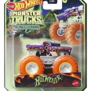 Hot Wheels Monster Truck Glow In The Dark Masinuta Hotweiler Scara 1:64