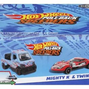 Hot Wheels Set 2 Masinute Metalice Pull Back Mighty K Si Twin Mill 1:43