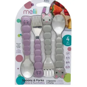 Set 4 Tacamuri Colorate, Melii, Model Pisica&bulldog