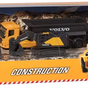 Majorette Set 4 Masinute Metalice Volvo 7.5cm