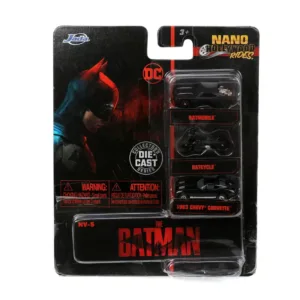 Jada Set 3 Vehicule Nano Batman 4cm