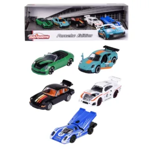Majorette Set 5 Masinute Metalice Porsche 7.5cm