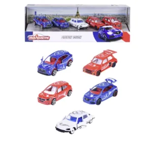 Majorette French Touch Set 5 Masinute Metalice Scara 1:64