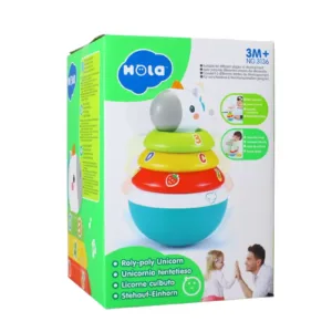 Hopa Mitica Roly Poly Unicorn Cu Inele Pentru Stivuit