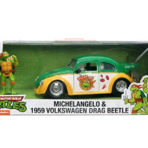 Jada Masinuta Metalica Testoasele Ninja 1959 Volkswagen Drag Beetle 1:24
