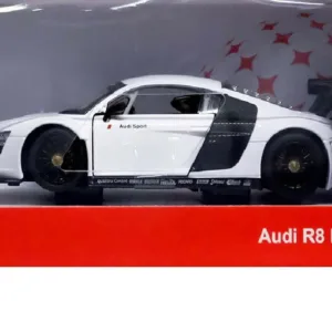 Masinuta Metalica Audi R8 Alb Scara 1 La 24