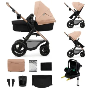 Carucior Multifunctional Kinderkraft Moov 2 Air 4in1 Sand Beige