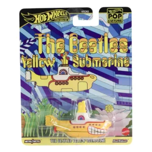 Hot Wheels Pop Culture Masinuta Metalica The Beatles Yellow Submarine Scara 1:64