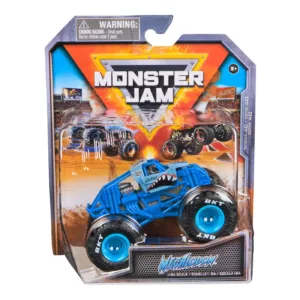Monster Jam Masinuta Metalica Megalodon Albastru Scara 1 La 64