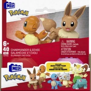 Pokemon Mega Set Doua Bile Charmander Si Eevee 40 Piese