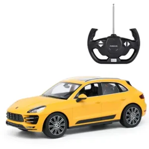 Masina Cu Telecomanda Porsche Macan Turbo Galbena Scara 1 La 14