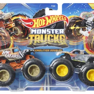 Hot Wheels Monster Truck Set 2 Masini Scara 1 La 64 Hw Safari Si Wild Streak