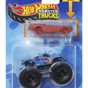 Hot Wheels Monster Truck Si Masinuta Metalica Race Ace