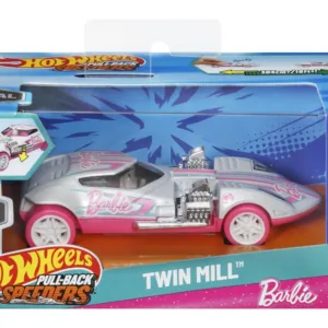 Hot Wheels Masinuta Metalica Cu Sistem Pull Back Barbie Twin Mill Street Power Scara 1:43