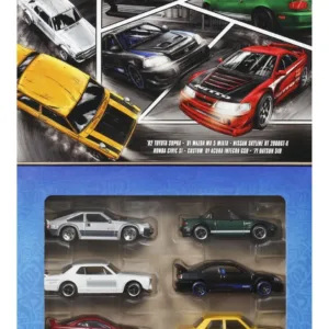 Hot Wheels Silver Series Set 6 Masinute Metalice Tematica Japoneza