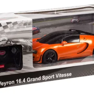 Masina Cu Telecomanda Bugatti Grand Sport Vitesse Portocalie Cu Scara 1 La 18