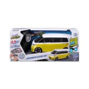 Maisto Masinuta Premium Cu Telecomanda 2.4ghz Volkswagen Electric Bus Scara 1 La 24