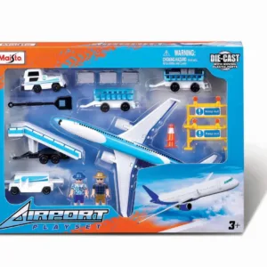 Maisto Set Aeroport Avion Alb
