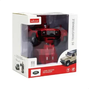 Masinuta Metalica Convertibila Land Rover Defender Rosu Cu Scara 1 La 32