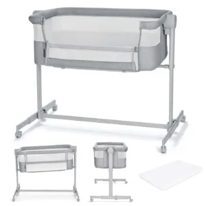 Patut Co-sleeper Kinderkraft Neste Up, Full Light Grey