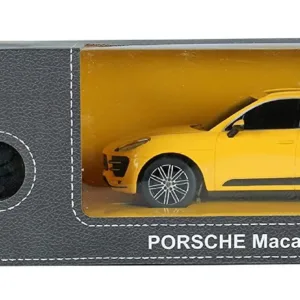 Masina Cu Telecomanda Porsche Macan Turbo Galben Cu Scara 1 La 24