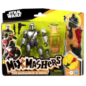 Star Wars Mix Mashers Deluxe Set Figurina Mandalorian And Grogu 12cm Si Accesorii
