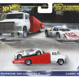 Hot Wheels Transportator Carry On Cu Masinuta  Porsche Carrera 906 Scara 1:64