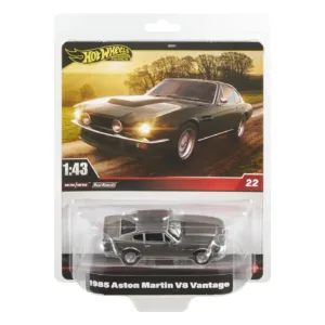 Hot Wheels Premium Real Riders Masinuta Metalica Aston Martin V8 Vantage 1985 Scara 1 La 43