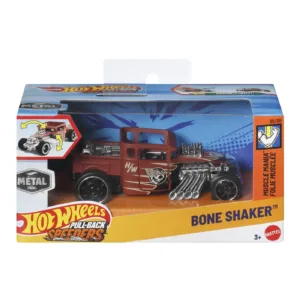 Hot Wheels Masinuta Metalica Cu Sistem Pull Back Bone Shaker Muscle Mania Scara 1 La 43