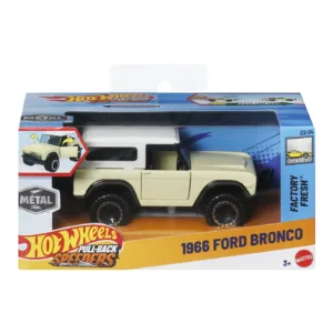 Hot Wheels Masinuta Metalica Cu Sistem Pull Back Ford Bronco 1966 Factory Fresh Scara 1 La 43
