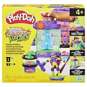 Play Doh Povestiri Cu Testoase Ninja Adolescente Mutante Set Plastelina Statie De Mutatii