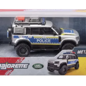 Majorette Masina Metalica De Politie Land Rover Defender Scara 1 La 43
