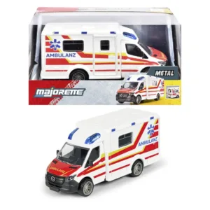 Majorette Ambulanta Metalica Mercedes Benz Sprinter Scara 1 La 43