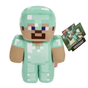 Minecraft Figurina De Plus  Diamond Steve 20cm