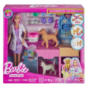 Barbie You Can Be Anything Set Clinica Veterinara Fast Cast Cu Accesorii
