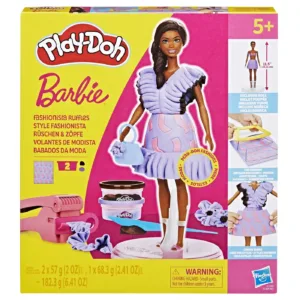 Play Doh Barbie Set Plastelina Barbie Fashionista Ruffles Creatii Vestimentare