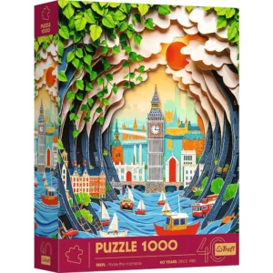 Puzzle Trefl 1000 Editia Aniversara 40 De Ani 3d Londra