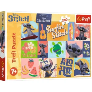 Puzzle Trefl 200 Disney Stitch Aventuri Hawaiiene