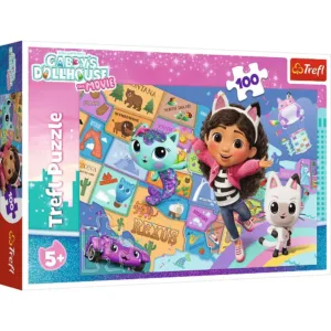 Puzzle Trefl 100 Gabbys Dollhouse Prietenia In Casa Pisicilor Lui Gabby