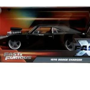 Jada Fast And Furious Masinuta Metalica Dodge Charger 1970 Negru Scara 1 La 24